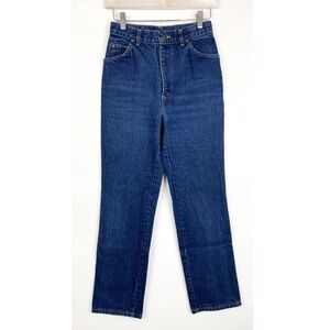 Vintage Chic High Waisted Straight Leg Western Cowgirl Jeans - Size 8/9‎ Short